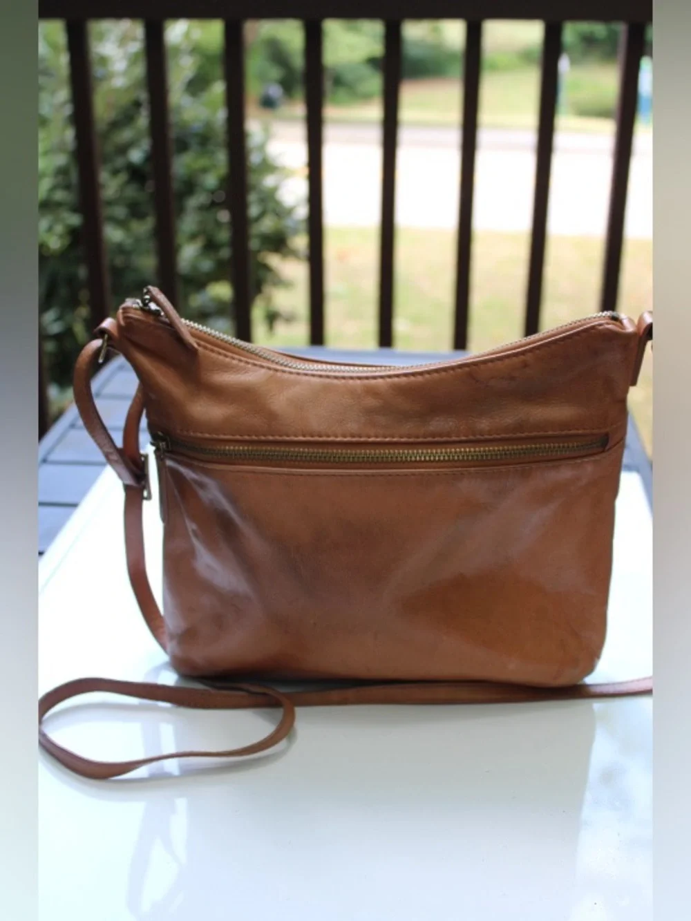 Margot leather cross body bag